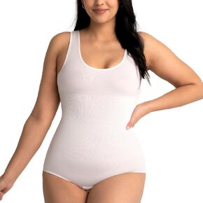 Sculpting Shapewear Round Neck Bodysuit - Tummy Control - Seamless Compression Body Shaper Women in Saudi Arabia