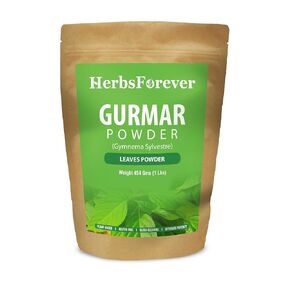 Herbsforever Gurmar Powder – Leaves Powder – Gymnema Sylvestre – Support Healthy Sweet Level – Non GMO, Organic, Vegan – 454 GMS