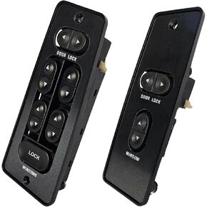 SwitchDoctor Window Switch Master Switch for 1987-1993 Ford Mustang Convertible (تقليم ، غطاء ، لوحة ، زر ، الطاقة ، التحكم)