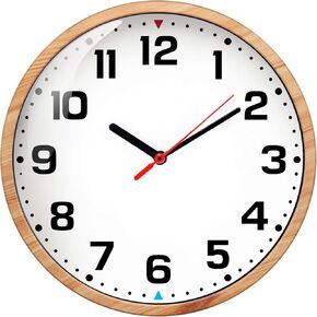 Wall Clock Silent & Non Ticking Modern Quartz Battery Operated Digital Quiet Sweep Office/Home/School/Kitchen Decor Clocks 9 Inch