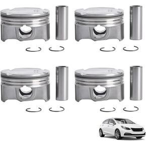 4pcs Pistons & Rings 234102G400 23410-2G400 Fits for Hyundai Sonata Kia Optima 2.0L TURBO 2011-2013