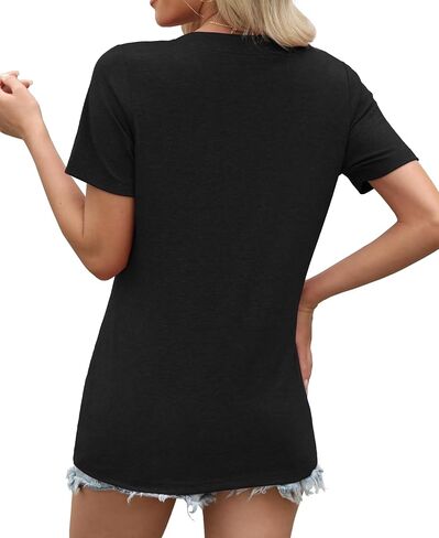 Womens Summer Tops Short Sleeve Shirts Business Casual Outfits Trendy Fashion Beach Vacation Clothes 2025 in Saudi Arabia