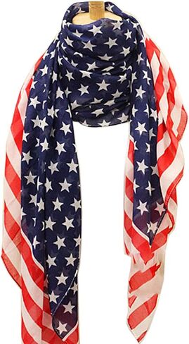 Chiffon Scarf for Women Long Shawl Wrap Festival Neck Scarf Flag Scarf ZWJ03 in Saudi Arabia