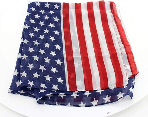 Chiffon Scarf for Women Long Shawl Wrap Festival Neck Scarf Flag Scarf ZWJ03 in Saudi Arabia
