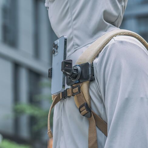 360° Backpack Mount Shoulder Strap, phone backpack Mount Compatible with iphone15 Pro max/14/13/12 and More Smartphones in Saudi Arabia