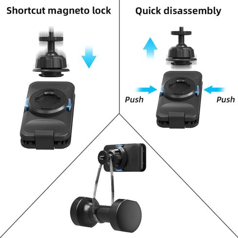 360° Backpack Mount Shoulder Strap, phone backpack Mount Compatible with iphone15 Pro max/14/13/12 and More Smartphones in Saudi Arabia