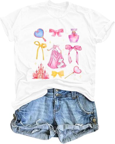 Magic Kingdom Shirt Magical Tshirt: Women Castle Graphic Tees Family Vacation Short Sleeve Tops Casual Holiday Outfits in Saudi Arabia