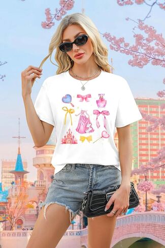 Magic Kingdom Shirt Magical Tshirt: Women Castle Graphic Tees Family Vacation Short Sleeve Tops Casual Holiday Outfits in Saudi Arabia