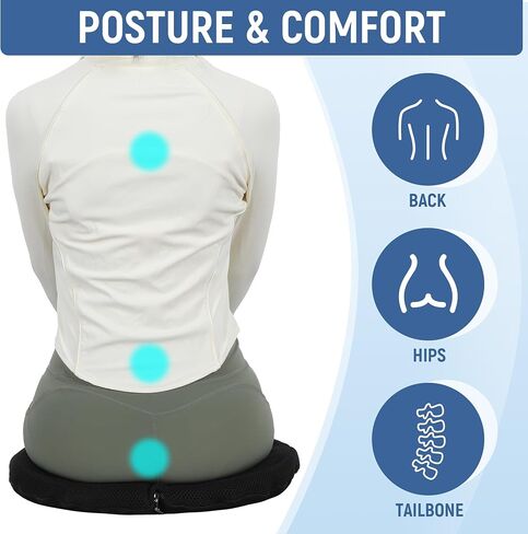 BALAPET Portable Foldable Travel Seat Cushion,Thick Airplane Seat Cushion for Long Flights,Travel Essentials Adjustable Pad for Flying, Airplane, Office, Home, Trains, Cars(14.9x11.8x2.4in) in Saudi Arabia