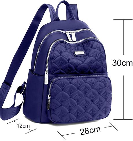 Small Nylon Backpack Purse Fashion Lightweight Waterproof Daypack for Women(blue) in Saudi Arabia