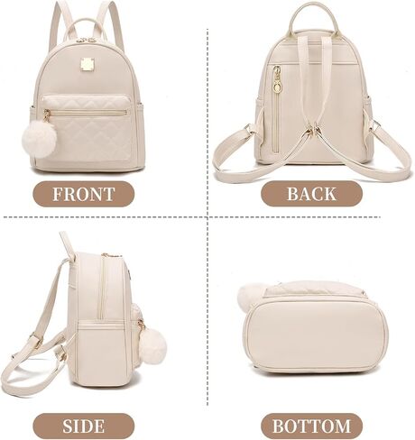 أنا Ihayner Girls Mini Leather Prose Presh Prese Small Backpack Passion Propack for Women ، Purple in Kuwait