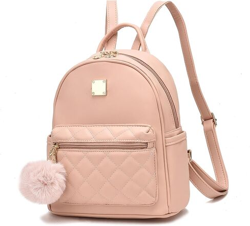 أنا Ihayner Girls Mini Leather Prose Presh Prese Small Backpack Passion Propack for Women ، Purple in Kuwait