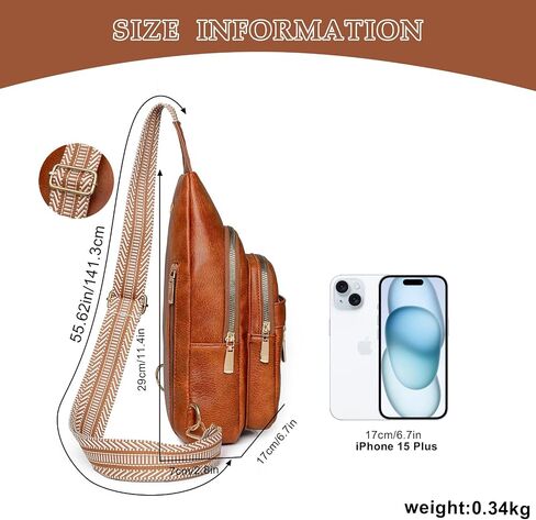 Samll Sling Bag for Women Crossbody Bags Purse Leather Backpack Fanny Packs Trendy Chest Bag for Travel Cycling in Saudi Arabia