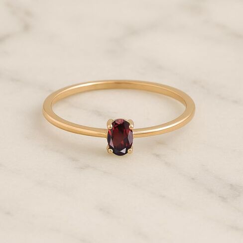 5X3MM Oval Shape Multi Choice Gemstone 925 Sterling Silver Gold Plated Solitaire Tiny Stackable Women Ring | Spring Season Gift For Her | Graduation Gift in Saudi Arabia