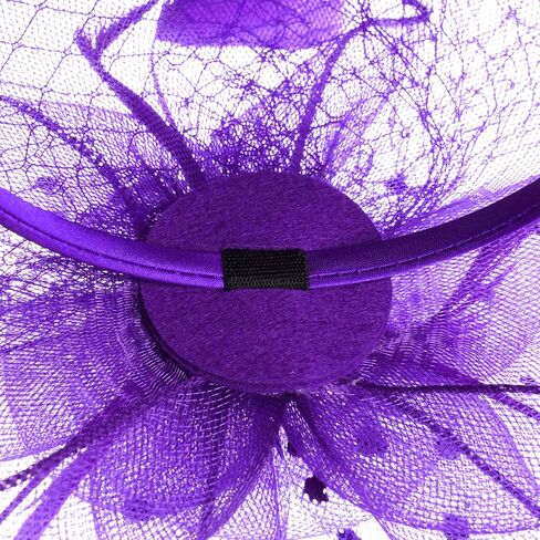 Womens Fascinators Hat Fascinators Derby Headband with Feather Mesh, Tea Party Hat for Women in Saudi Arabia