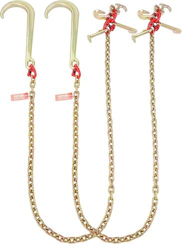 سلسلة Hook Hook Vevor J ، 2pcs 5/16 "× 6 'G80 15" Long Shank J Hook Tow Shail مع خطاف RTJ Clustr in Saudi Arabia