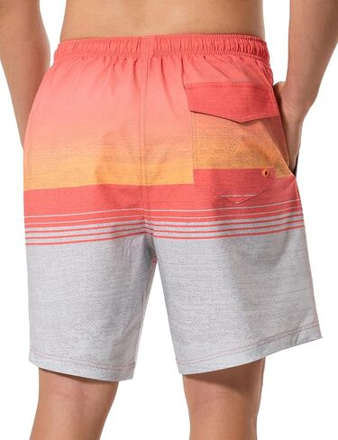 سروال سباحة رجالي سريع الجفاف 4 اتجاهات قابل للتمدد مع بطانة جيرسي فائقة النعومة، مادة ممتازة صديقة للبيئة بعامل حماية من الأشعة فوق البنفسجية 50+ in Kuwait