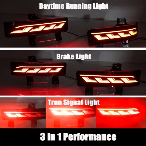 Full Lens LED Rear Reflector Bumper Fog Light Assembly kit for Honda CRV CR-V 2020 2021 2022,Turn Signal Light&Brake Light&Daytime Running Light,2 PCS PLUG AND PLAY in Saudi Arabia