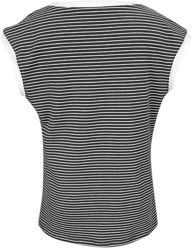 Vivitulip Girl’s Cap Sleeve Summer Tops Color Block Striped Loose Fit Kid’s Cami Shirts in Kuwait