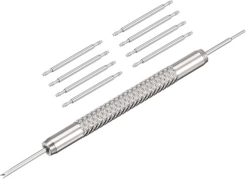 uxcell 25mm Spring Bar Watch Band Pins Replacement with Spring Bar Removal Tool Kit, 1.5mm Dia, 8 PCS in Saudi Arabia