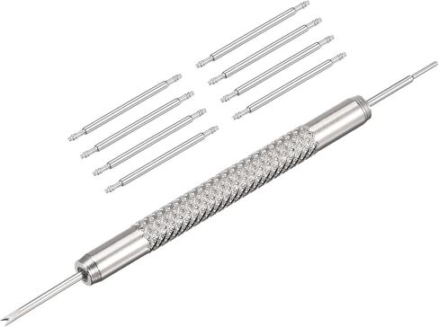 uxcell 25mm Spring Bar Watch Band Pins Replacement with Spring Bar Removal Tool Kit, 1.5mm Dia, 8 PCS in Saudi Arabia