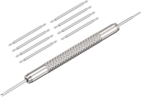 uxcell 25mm Spring Bar Watch Band Pins Replacement with Spring Bar Removal Tool Kit, 1.5mm Dia, 8 PCS in Saudi Arabia