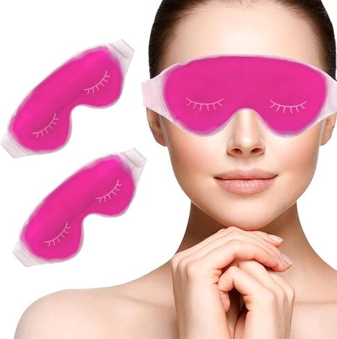 Cold Face Eye Mask, Cooling Mask, Reusable Cold Mask for Hot and Cold Treatment for Eye Strain, Eye Swelling, Eye Redness, Puffy Eyes, Dark Circles, Smooth Fine Lines, and Eye Recover. 1 PCS in Saudi Arabia