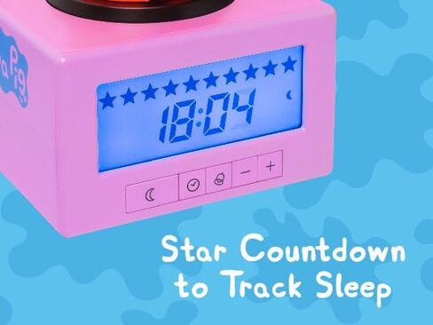 Paladone Peppa Pig Training Training Clock - مرخص رسميًا ، ضوء غرفة نوم لإسقاط الأطفال in Kuwait