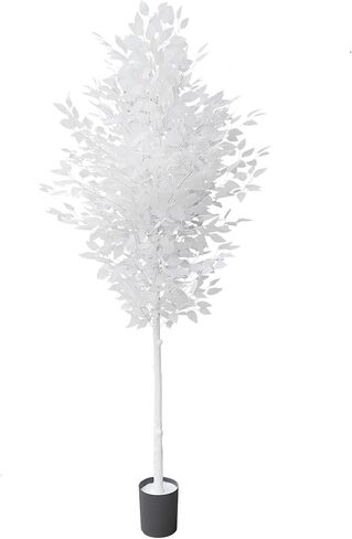 5ft Ficus Trees Artificial, Large White Fake Tree Faux Plant for Home Indoor Wedding Décor in Kuwait