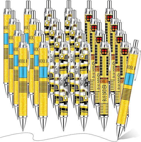 24 Pcs Glitter Teacher Ballpoint Pens Teachers Appreciation Pen Gift Set Cute Ballpoint Teacher Pens Best Teaching Gift for Office School Teacher Student Supply Back to School Gifts in Saudi Arabia