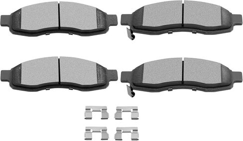 SCITOO Ceramic Brake Pads, 4pcs Front Brake Pads Brakes Kits fit for 2004-2006 for Infiniti QX56,2005-2006 for Nissan Armada,2004 for Nissan Pathfinder Armada,2004-2007 for Nissan Titan in Saudi Arabia