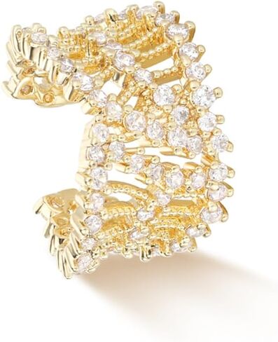 MYEARS Women Ear Cuff Earrings Gold Non Pierced Cartilage Clip on Open Wrap Hoop 14K Gold Plated Simple Hypoallergenic Everyday Jewelry in Kuwait