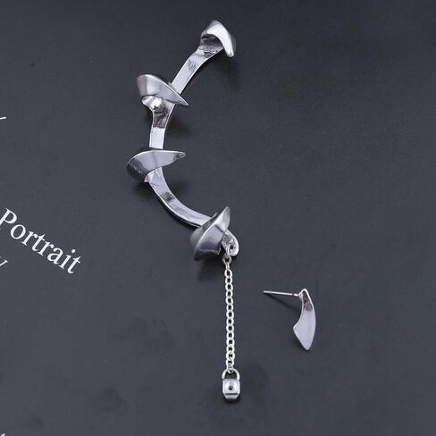 Gothic Devil Claw Ear Cuff Earrings Dragon Claw Cuff Wrap Earring Gold Ear Climber Crawler Earring Devil Claw Clip On Cuff Earrings Jewelry for Women in Saudi Arabia