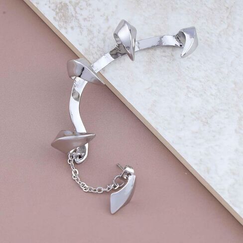 Gothic Devil Claw Ear Cuff Earrings Dragon Claw Cuff Wrap Earring Gold Ear Climber Crawler Earring Devil Claw Clip On Cuff Earrings Jewelry for Women in Saudi Arabia