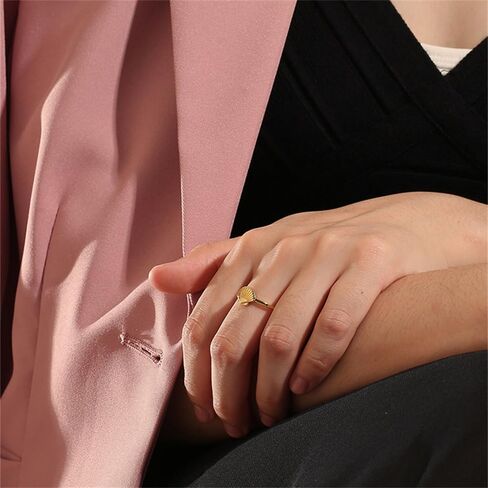 Dainty Scallop Sea Shell Statement Ring for Women Girls 14K Gold Plated Fashion Boho Tropical Stackable Band Rings Comfort Fit Cute Vacation Hawaiian Ocean Theme Party Jewelry Gift in Saudi Arabia