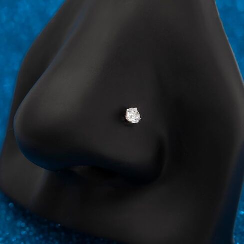 22G/20G Nose Stud 14k Gold Nose Rings for Women Piercing Jewelry for Women Non-Irritating Skin Safe Gold Nose Ring Studs in Saudi Arabia
