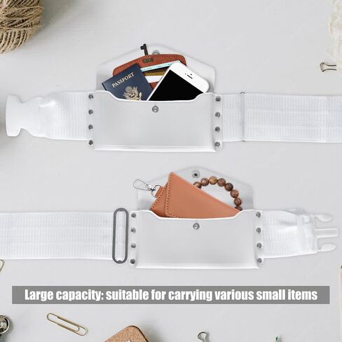 Ihram Belt for Men Hajj Umrah - Adjustable Ihram Money Belt with Pockets Hajj Belt Fashion Waist Packs Umrah Essentials Free-Size (Style C) in Saudi Arabia