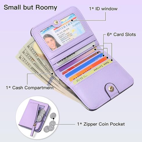 Initial Wallet Women Small Teen Girl Gifts Trendy Stuff Girls Wallets Personalized Christmas Birthday Gift for Women Friends Daughter Granddaughter 6 7 8 9 10 11 12 13 Year Old Purple A in Saudi Arabia
