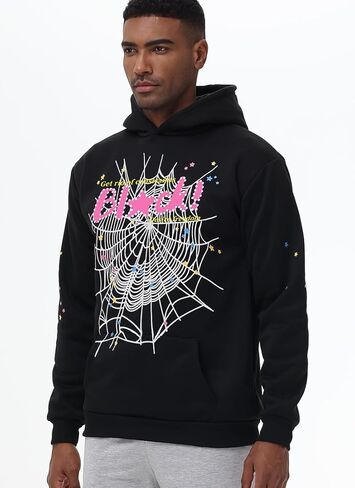 للجنسين هوديي y2k cobweb العنكبوت هوديي جرافيك هدية الجدة in Kuwait