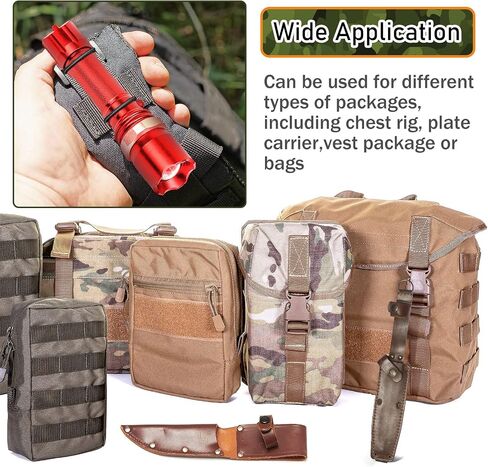 Waydress 3 Sizes Molle Accessories Tactical Backpack Webbing Attachments Straps Tactical Gear Holder Clip Kit in Saudi Arabia