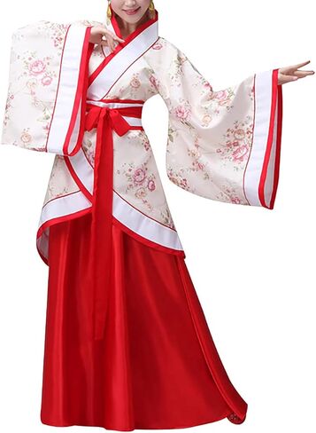 Women's Chinese Hanfu Dress Ancient Traditional Costume Outfit Stage Performance Wear in Kuwait