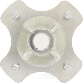 Akozon 24T Kart Rear Wheel Hub, Steel Alloy 4 Stud Steering Axle Hub for Quad Bike ATV Kart, 24mm Axle Diamete