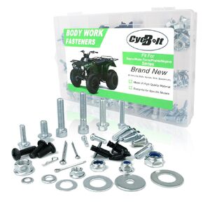 330PCS ATV Body Work Bolt Kit Fit for Mojave 110 Mojave 250 Brute Force 300 Brute Force 650 750 Prairie - KLT250 Prairie 300 360 400 Bayou 185 Bayou 220 Body Engine Fender Fasteners Bolts Set