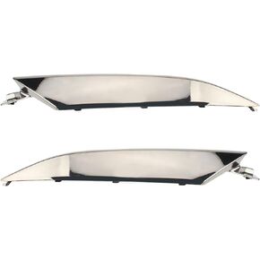 Autokay الأمامي هود الشبكة Chrome Grille & Headlight Trim Moding Fit لـ Honda HRV HR-V 2019-2021 71163-T7A-J01 71168-T7A-J51 Front Hood Edge Grille Molding Chrome Chrome