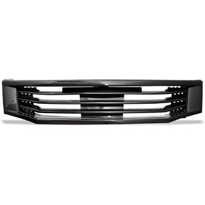 Armordillo USA 7148970 Horizontal Front Hood Grille - Gloss Black Fits 2008-2010 Honda Accord 4 Door Sedan