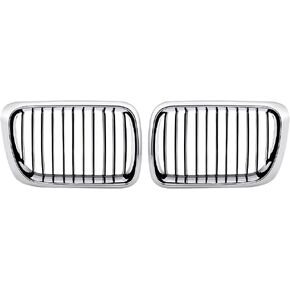 Astra Depot Left Right Matte Black Kidney Grille Compatible with 1997-1999 BMW E36 318i 318is 323i 323is 325i 328i 328is LCI