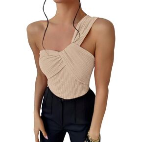 Skays Women's Front Twist Solid Color Slim Fit Counte One -Counter Suityless Smooless Control Suity Beachless Jumpsuit in Kuwait
