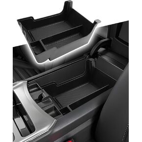 CDEFG for 2021 2022 2023 2024 Ford Edge Center Console Organizer Tray for Edge 2023 2024 Accessories Armrest Storage Box Insert Tray Arm Rest Middle Organizer (Black)
