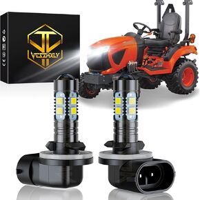 متوافق مع Kubota RTV 400 500 900 1100 1140 BX1850D BX1860 BX1870-1 BX2350D BX1880 BX23S BX2380 BX2680 LIGHTS ؛ K7571-54340 مصابيح المصابيح الأمامية ، 886/894/896/881 المصابيح الكهربائية ، 2-باك