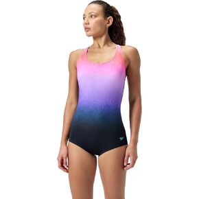 Speedo Women's Swimsuit One Piece PowerFlex Ultraback Solid